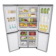 LG 458 л, Многодверный холодильник LG DoorCooling+, Инверторный Линейный компрессор, HygieneFresh+, GC-B22FTMPL
