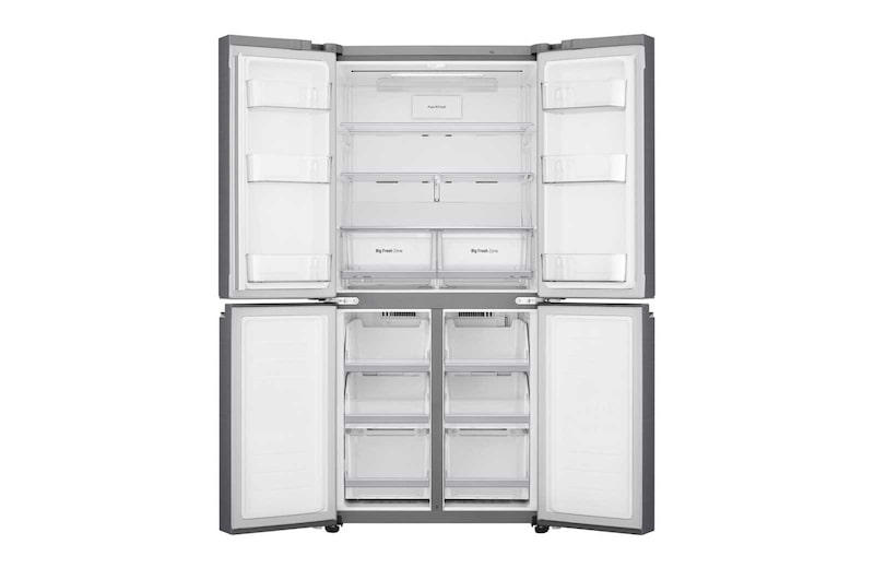 LG 458 л, Многодверный холодильник LG DoorCooling+, Инверторный Линейный компрессор, HygieneFresh+, GC-B22FTMPL