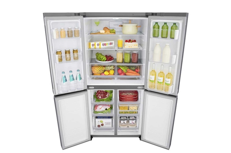 LG 458 л, Многодверный холодильник LG DoorCooling+, Инверторный Линейный компрессор, HygieneFresh+, GC-B22FTMPL