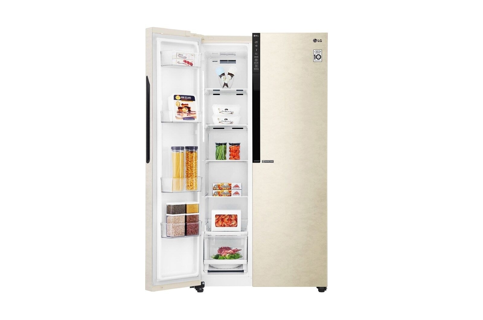 LG 613 л, Холодильник LG Side-by-Side, Инверторный Линейный компрессор, Total No Frost, Fresh Zone, GC-B247JEDV