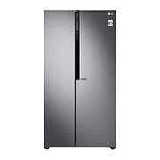 Вид 613 л, Холодильник LG Side-by-Side, Инверторный Линейный компрессор, умный дом ThinQ GC-B247JLDV спереди