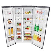 LG 613 л, Холодильник LG Side-by-Side, Инверторный Линейный компрессор, умный дом ThinQ, GC-B247JLDV