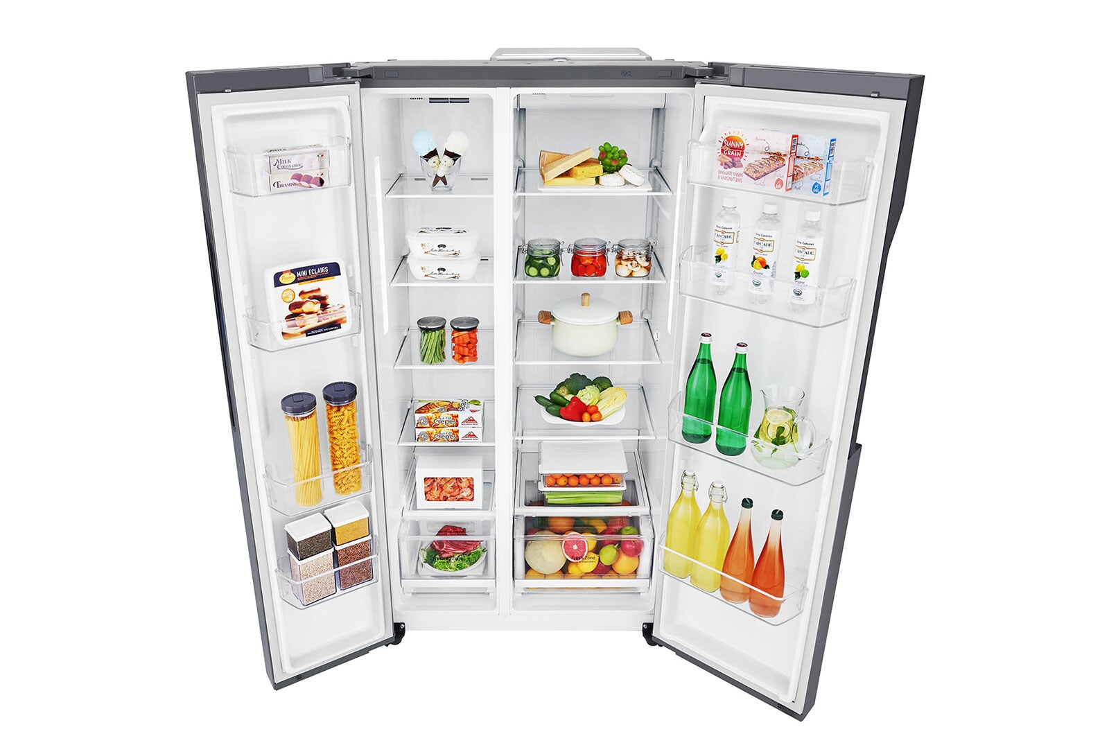LG 613 л, Холодильник LG Side-by-Side, Инверторный Линейный компрессор, умный дом ThinQ, GC-B247JLDV