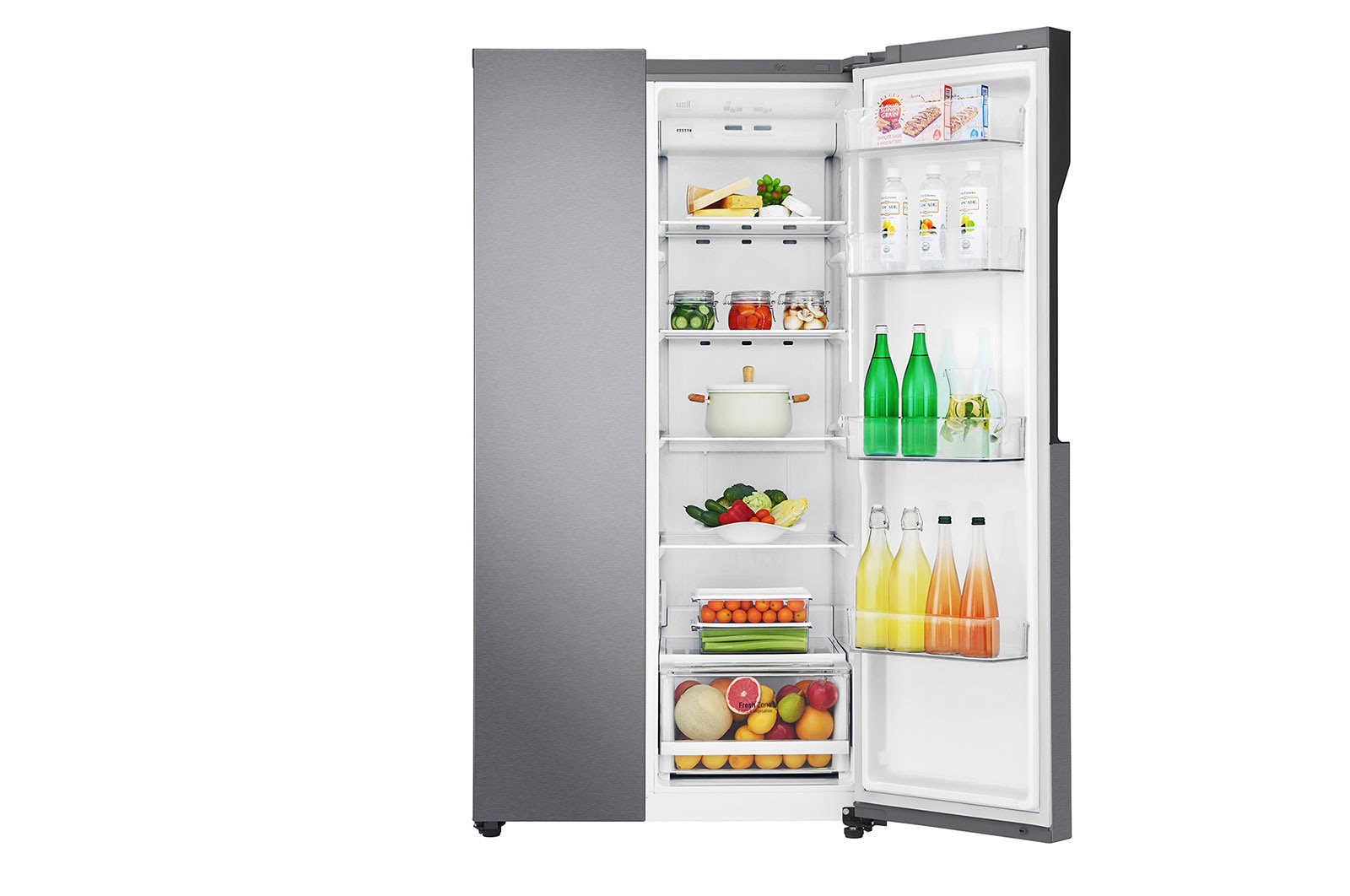 LG 613 л, Холодильник LG Side-by-Side, Инверторный Линейный компрессор, умный дом ThinQ, GC-B247JLDV