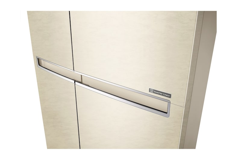 LG 626 л, Холодильник LG Side-by-Side, DoorCooling+, Инверторный Линейный компрессор, умный дом ThinQ , GC-B247SEDC