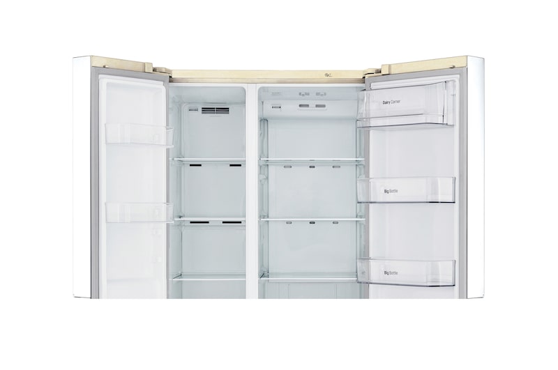 LG 626 л, Холодильник LG Side-by-Side, Инверторный Линейный компрессор, умный дом ThinQ, GC-B247SEUV