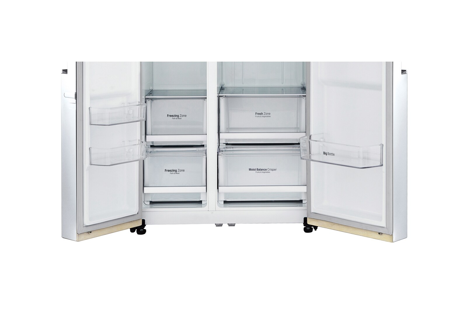 LG 626 л, Холодильник LG Side-by-Side, Инверторный Линейный компрессор, умный дом ThinQ, GC-B247SEUV