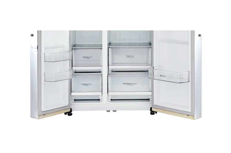 LG 626 л, Холодильник LG Side-by-Side, Инверторный Линейный компрессор, умный дом ThinQ, GC-B247SEUV
