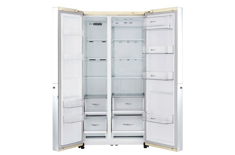 LG 626 л, Холодильник LG Side-by-Side, Инверторный Линейный компрессор, умный дом ThinQ, GC-B247SEUV