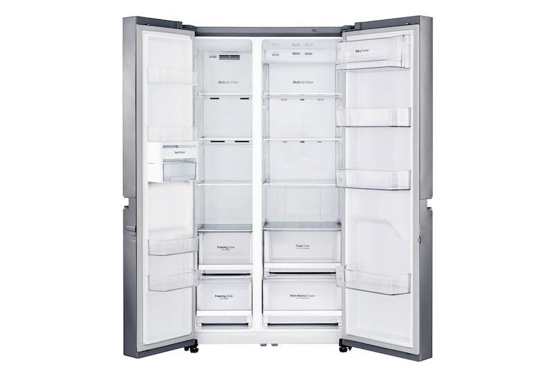LG 626 л, Холодильник LG Side-by-Side, DoorCooling+, Инверторный Линейный компрессор, GC-B247SMDC