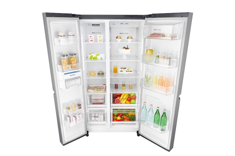 LG 626 л, Холодильник LG Side-by-Side, DoorCooling+, Инверторный Линейный компрессор, GC-B247SMDC