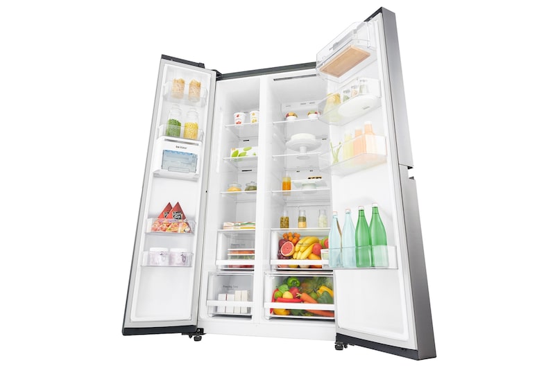 LG 626 л, Холодильник LG Side-by-Side, DoorCooling+, Инверторный Линейный компрессор, GC-B247SMDC