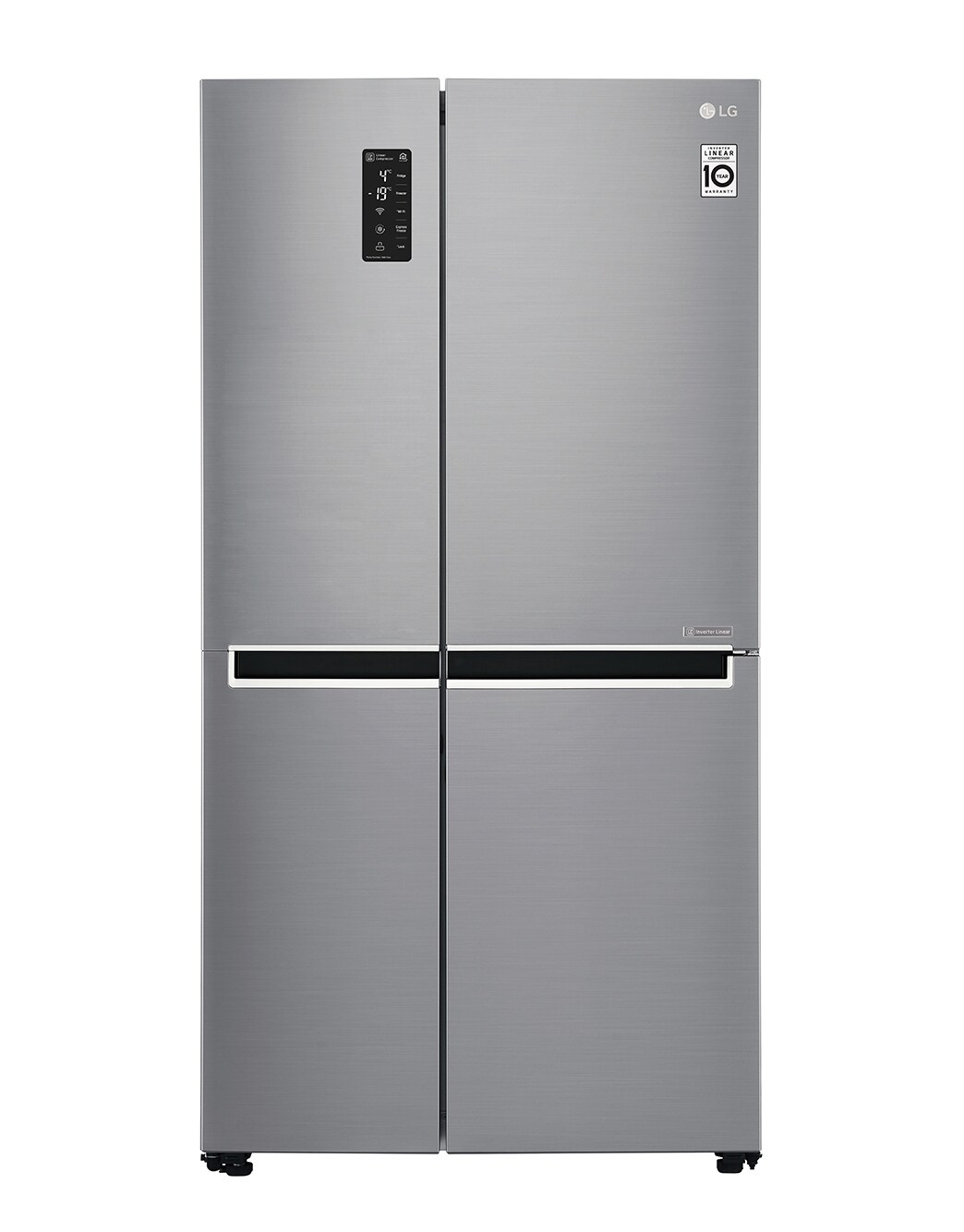 626 л, Холодильник LG Side-by-Side, Инверторный Линейный компрессор ...