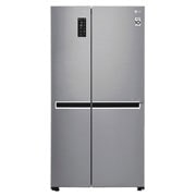 Вид 626 л, Холодильник LG Side-by-Side, Инверторный Линейный компрессор, умный дом ThinQ GC-B247SMUV спереди