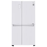 Вид 626 л, Холодильник LG Side-by-Side, DoorCooling&#43;, Инверторный Линейный компрессор, умный дом ThinQ  GC-B247SVDC спереди