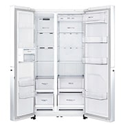 LG 626 л, Холодильник LG Side-by-Side, DoorCooling+, Инверторный Линейный компрессор, умный дом ThinQ , GC-B247SVDC