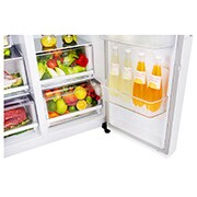 LG 626 л, Холодильник LG Side-by-Side, DoorCooling+, Инверторный Линейный компрессор, умный дом ThinQ , GC-B247SVDC