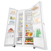 LG 626 л, Холодильник LG Side-by-Side, DoorCooling+, Инверторный Линейный компрессор, умный дом ThinQ , GC-B247SVDC