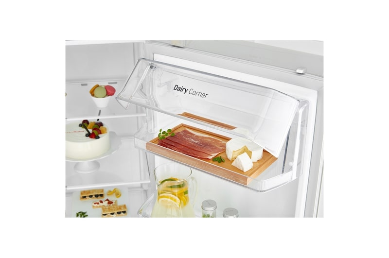 LG 626 л, Холодильник LG Side-by-Side, DoorCooling+, Инверторный Линейный компрессор, умный дом ThinQ , GC-B247SVDC