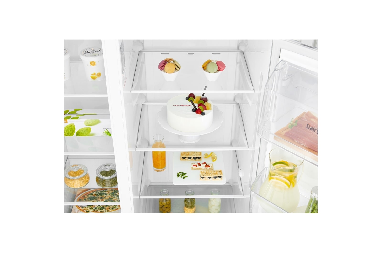 LG 626 л, Холодильник LG Side-by-Side, DoorCooling+, Инверторный Линейный компрессор, умный дом ThinQ , GC-B247SVDC