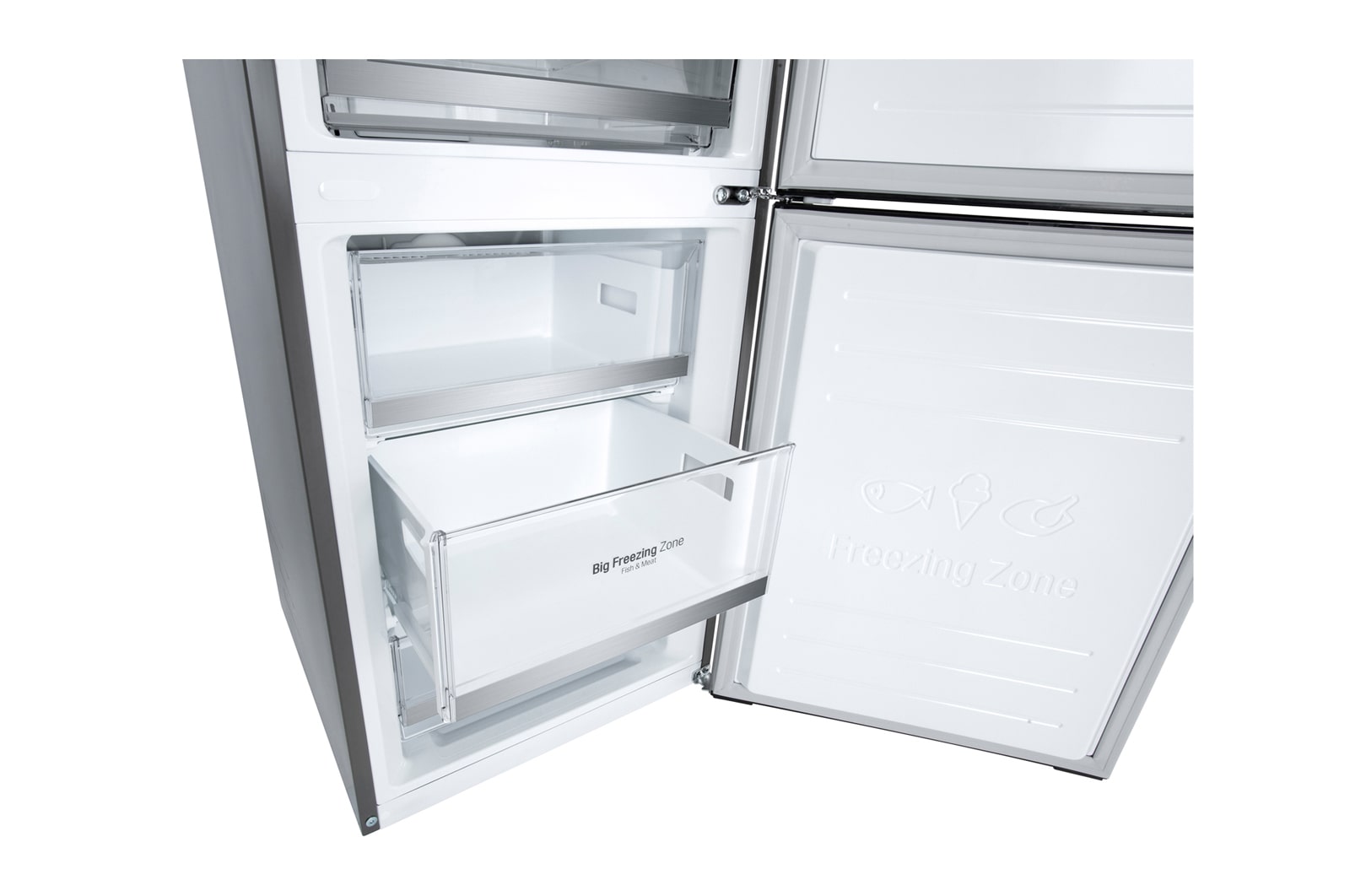 LG Холодильник GC-B459SMUM LG DoorCooling+™ с нижней морозильной камерой 341л, GC-B459SMUM
