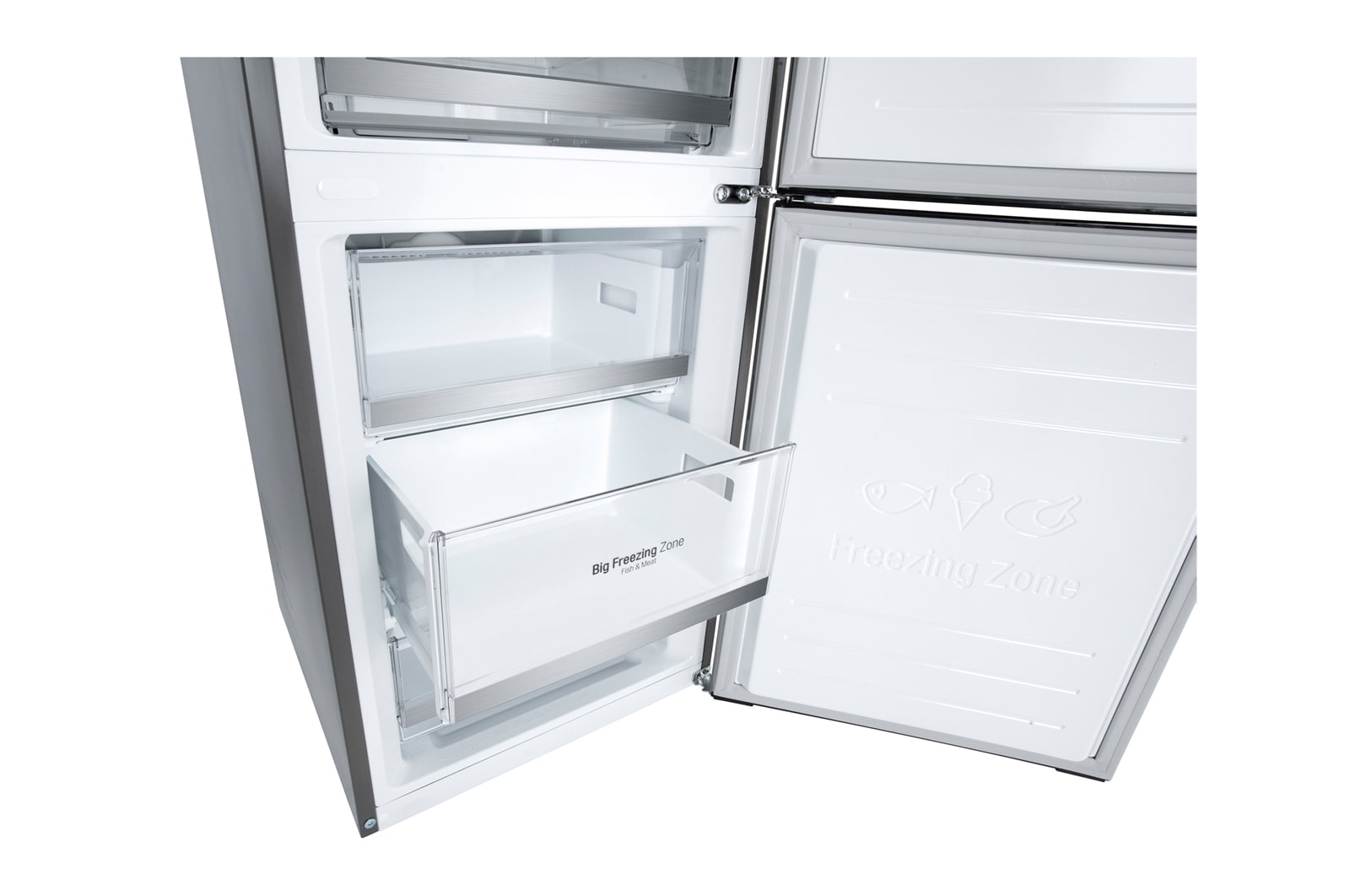 LG Холодильник GC-B459SMUM LG DoorCooling+™ с нижней морозильной камерой 341л, GC-B459SMUM