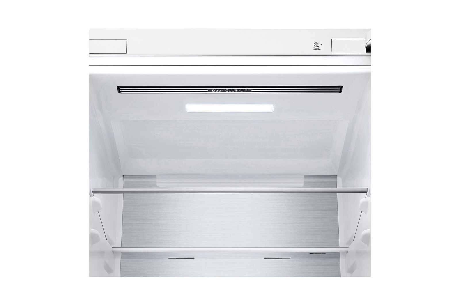 LG 341 л, Холодильник LG DoorCooling<sup>+</sup> с нижней морозильной камерой, Смарт Инверторный компрессор, GC-B459SQUM
