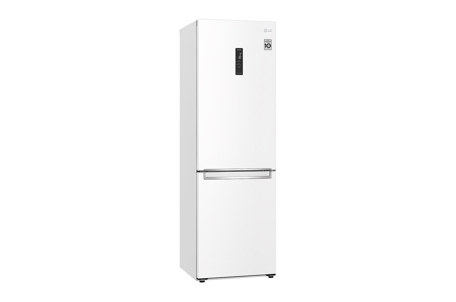 LG 341 л, Холодильник LG DoorCooling<sup>+</sup> с нижней морозильной камерой, Смарт Инверторный компрессор, GC-B459SQUM