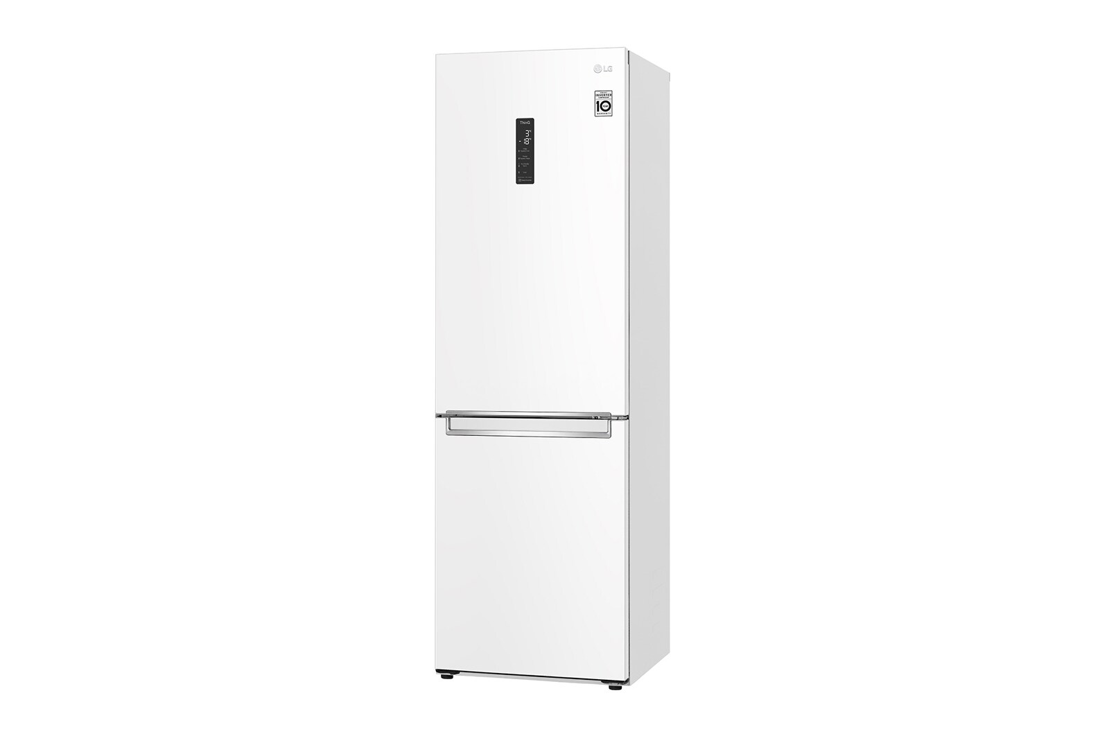LG 341 л, Холодильник LG DoorCooling<sup>+</sup> с нижней морозильной камерой, Смарт Инверторный компрессор, GC-B459SQUM