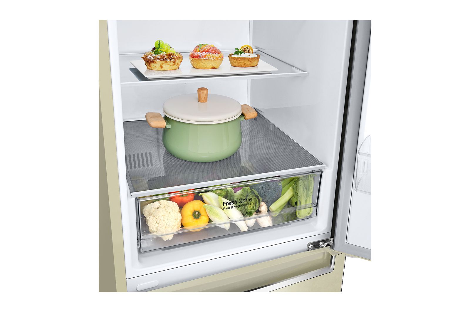 LG Холодильник GC-B509SECL LG DoorCooling+ с нижней морозильной камерой 384 л, GC-B509SECL