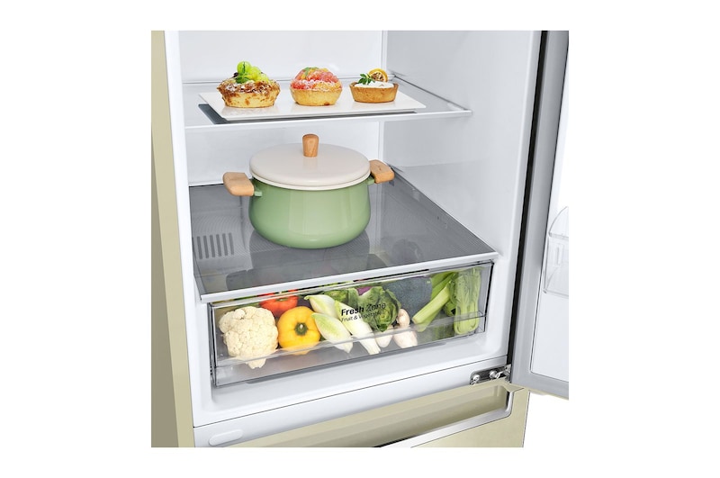 LG Холодильник GC-B509SECL LG DoorCooling+ с нижней морозильной камерой 384 л, GC-B509SECL