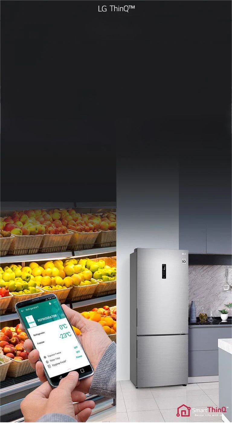 LG GC-B569PMCZ Умный контроль холодильника