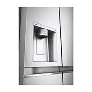 LG 617 л, Холодильник LG Side-by-Side, DoorCooling⁺, диспенсер для воды и льда, GC-J257CAEC