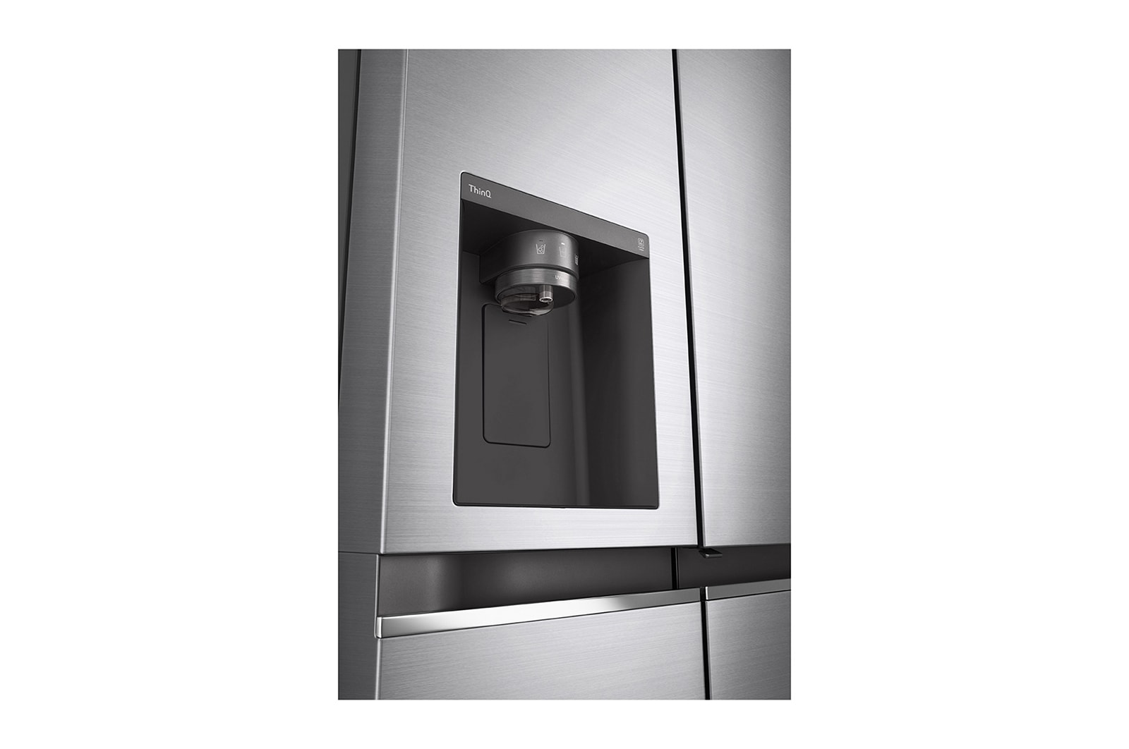 LG 611 л, Холодильник LG Side-by-Side, DoorCooling+™, диспенсер для воды и льда, GC-J257SMSC