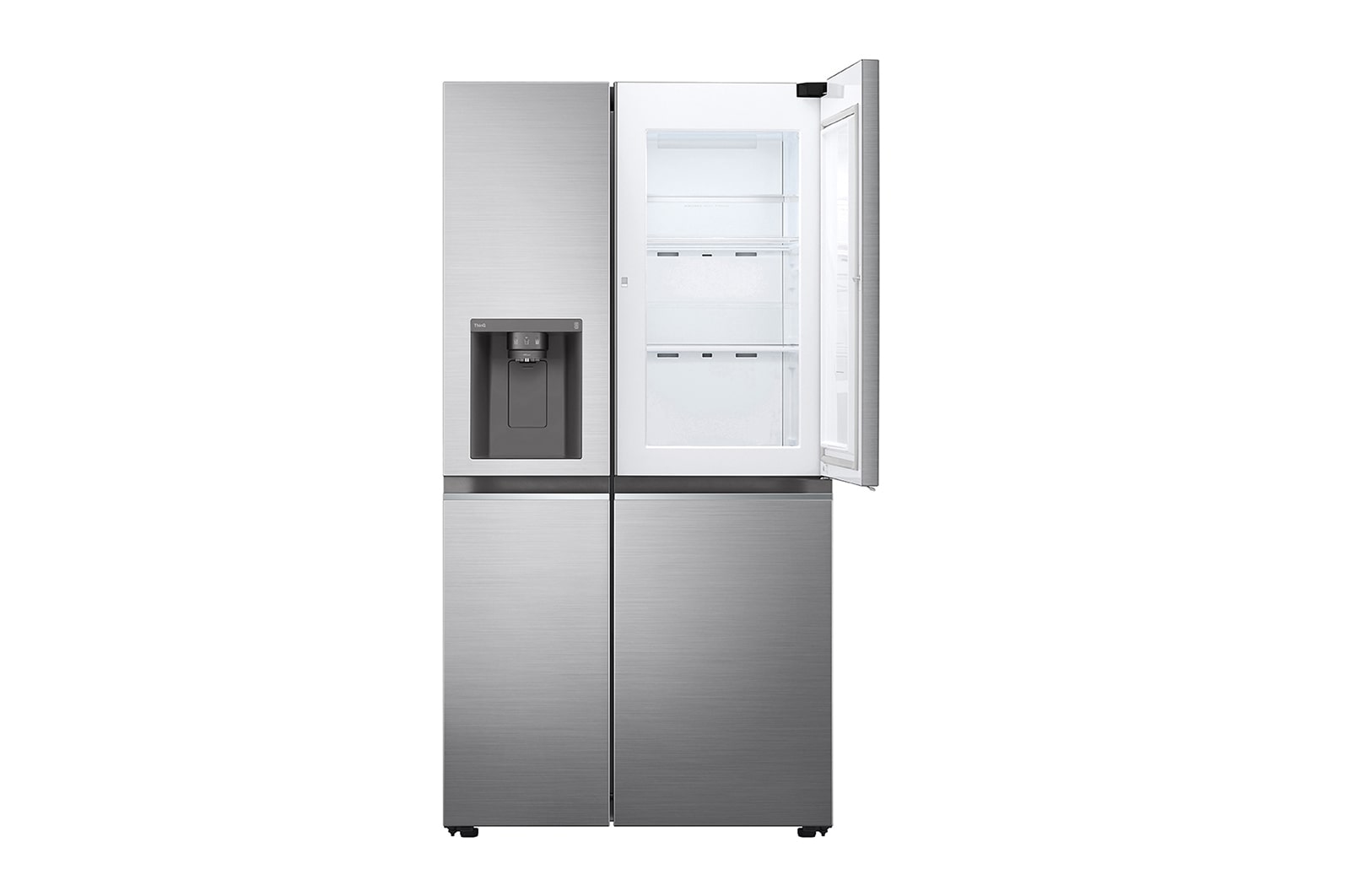 LG 611 л, Холодильник LG Side-by-Side, DoorCooling+™, диспенсер для воды и льда, GC-J257SMSC