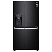 Вид 601 л, Холодильник LG Side-by-Side, DoorCooling<sup>&#43;TM</sup>, Инверторный Линейный компрессор, умный дом ThinQ GC-L247CBDC спереди