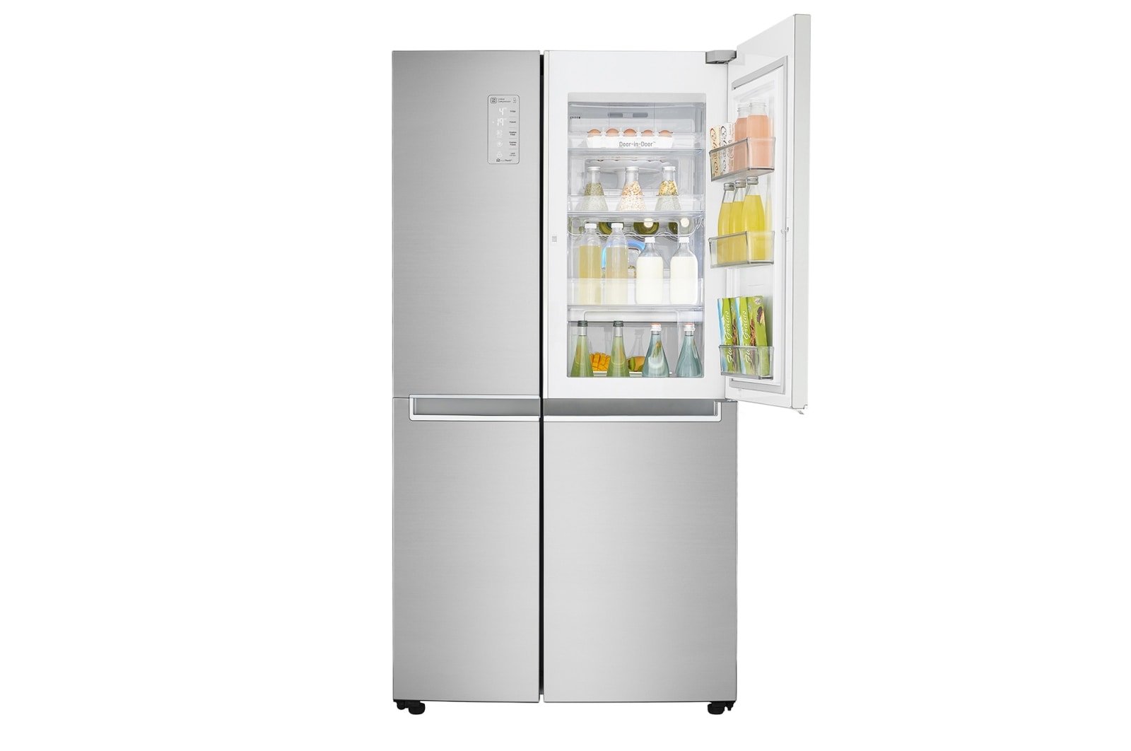 LG 626 л, Холодильник LG Door-in-Door, Инверторный Линейный компрессор, умный дом ThinQ, GC-M247CABV