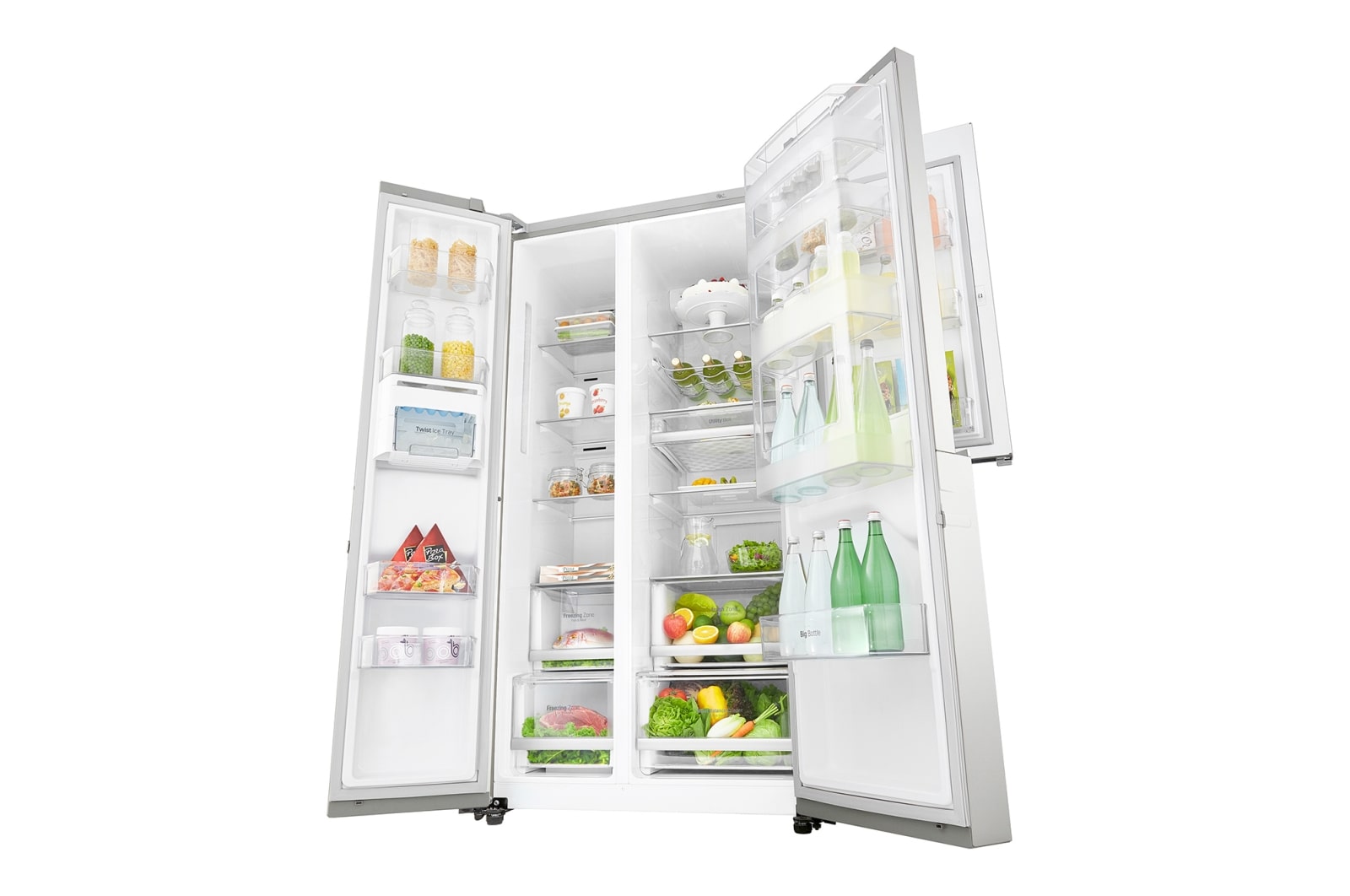 LG 626 л, Холодильник LG Door-in-Door, Инверторный Линейный компрессор, умный дом ThinQ, GC-M247CABV