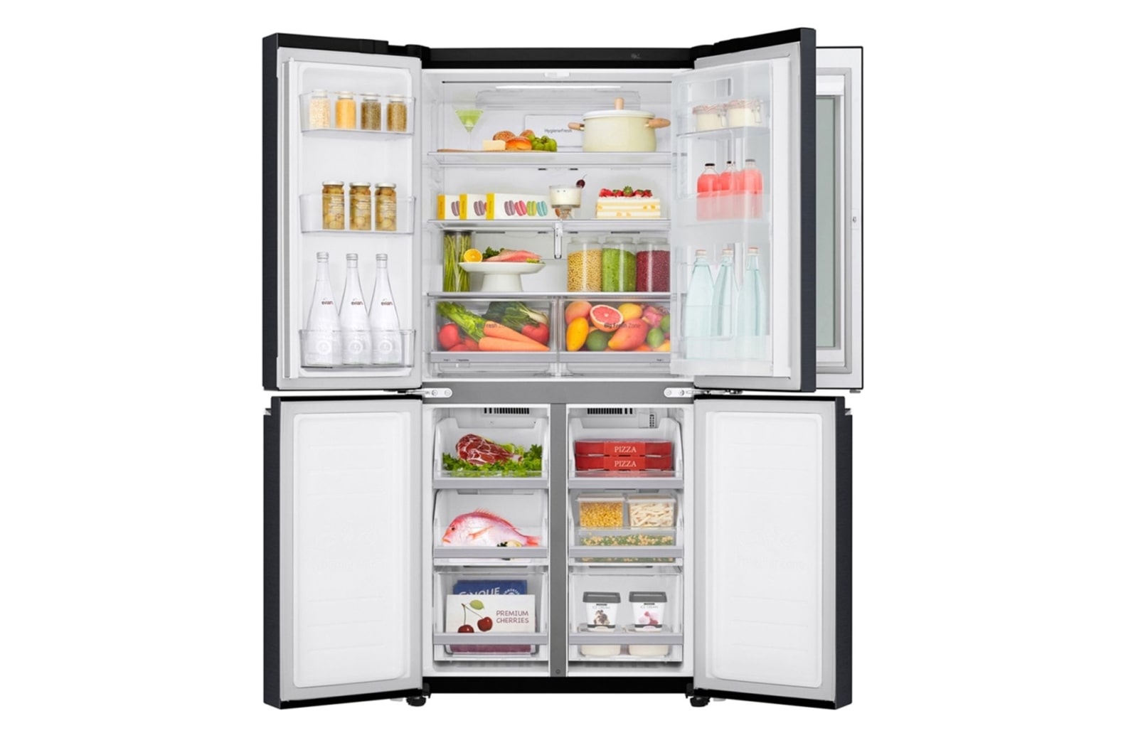 LG Многодверный холодильник LG GC-Q22FTBKL InstaView Door-In-Door на 458 л, GC-Q22FTBKL