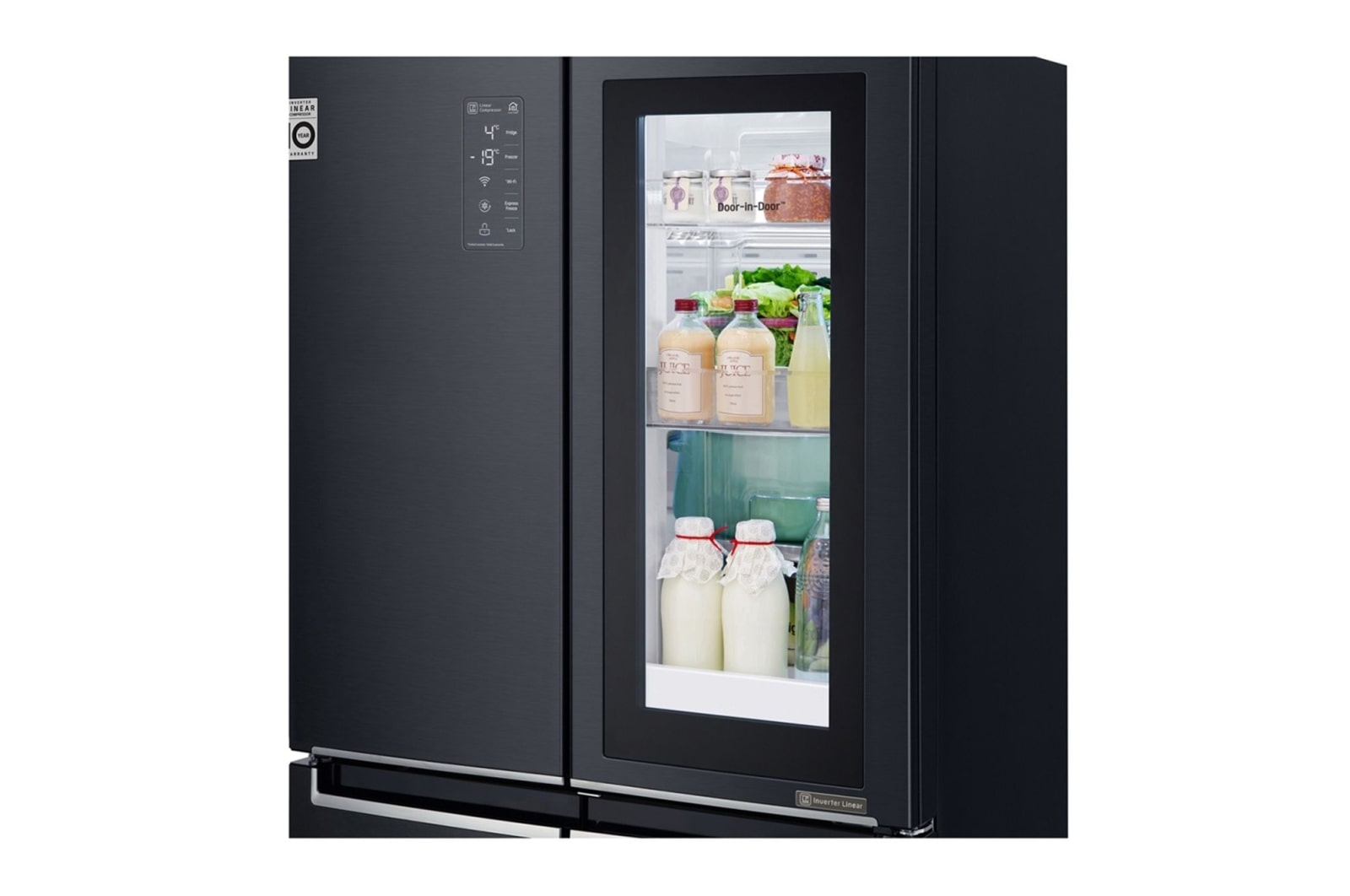 LG Многодверный холодильник LG GC-Q22FTBKL InstaView Door-In-Door на 458 л, GC-Q22FTBKL