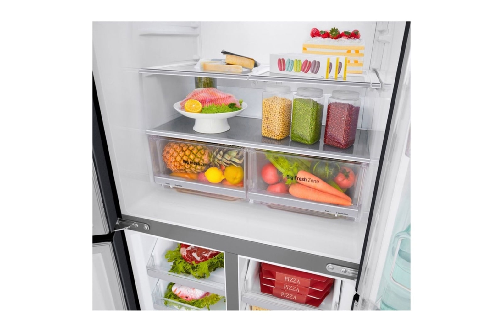 LG Многодверный холодильник LG GC-Q22FTBKL InstaView Door-In-Door на 458 л, GC-Q22FTBKL