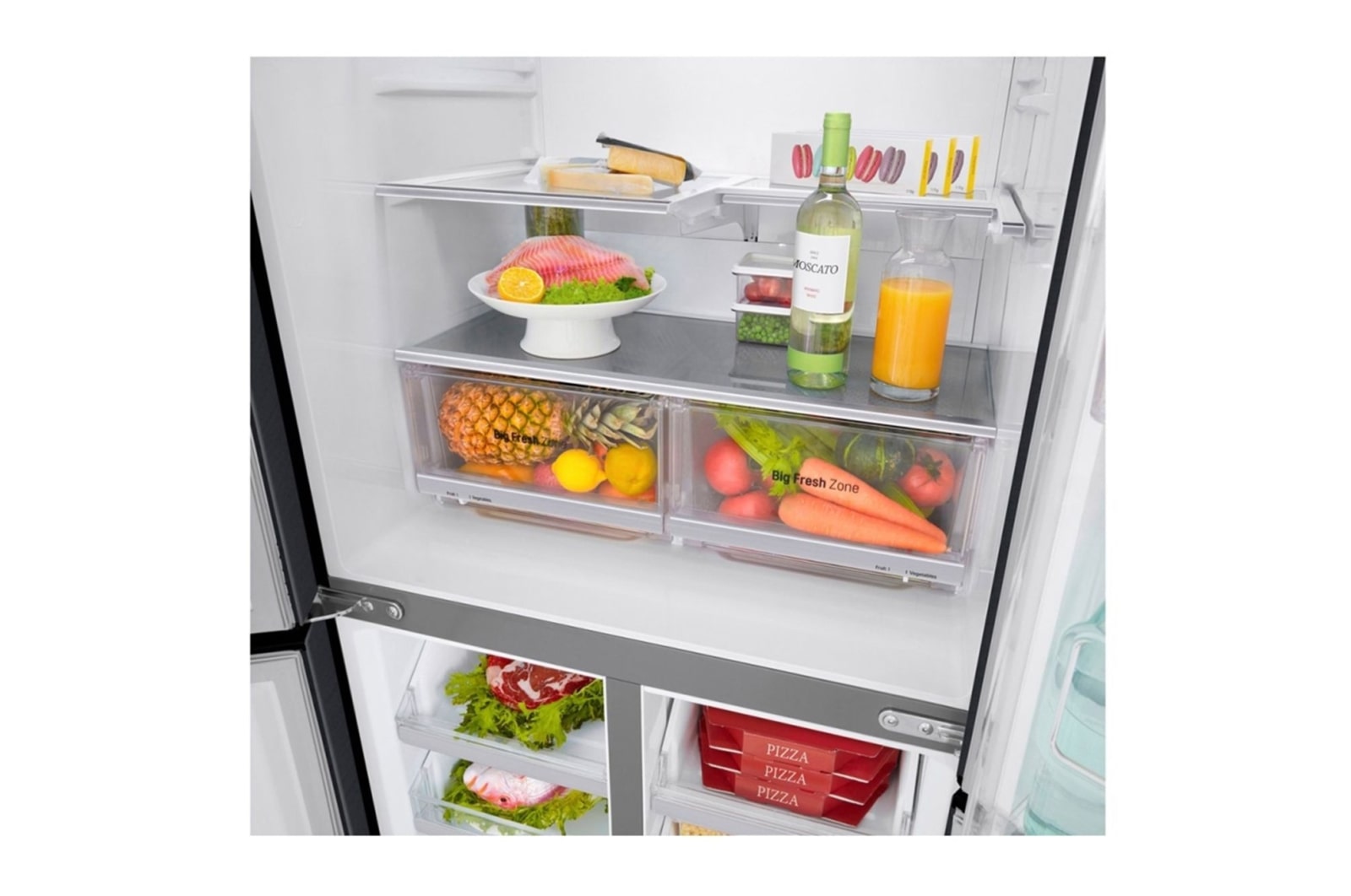 LG Многодверный холодильник LG GC-Q22FTBKL InstaView Door-In-Door на 458 л, GC-Q22FTBKL
