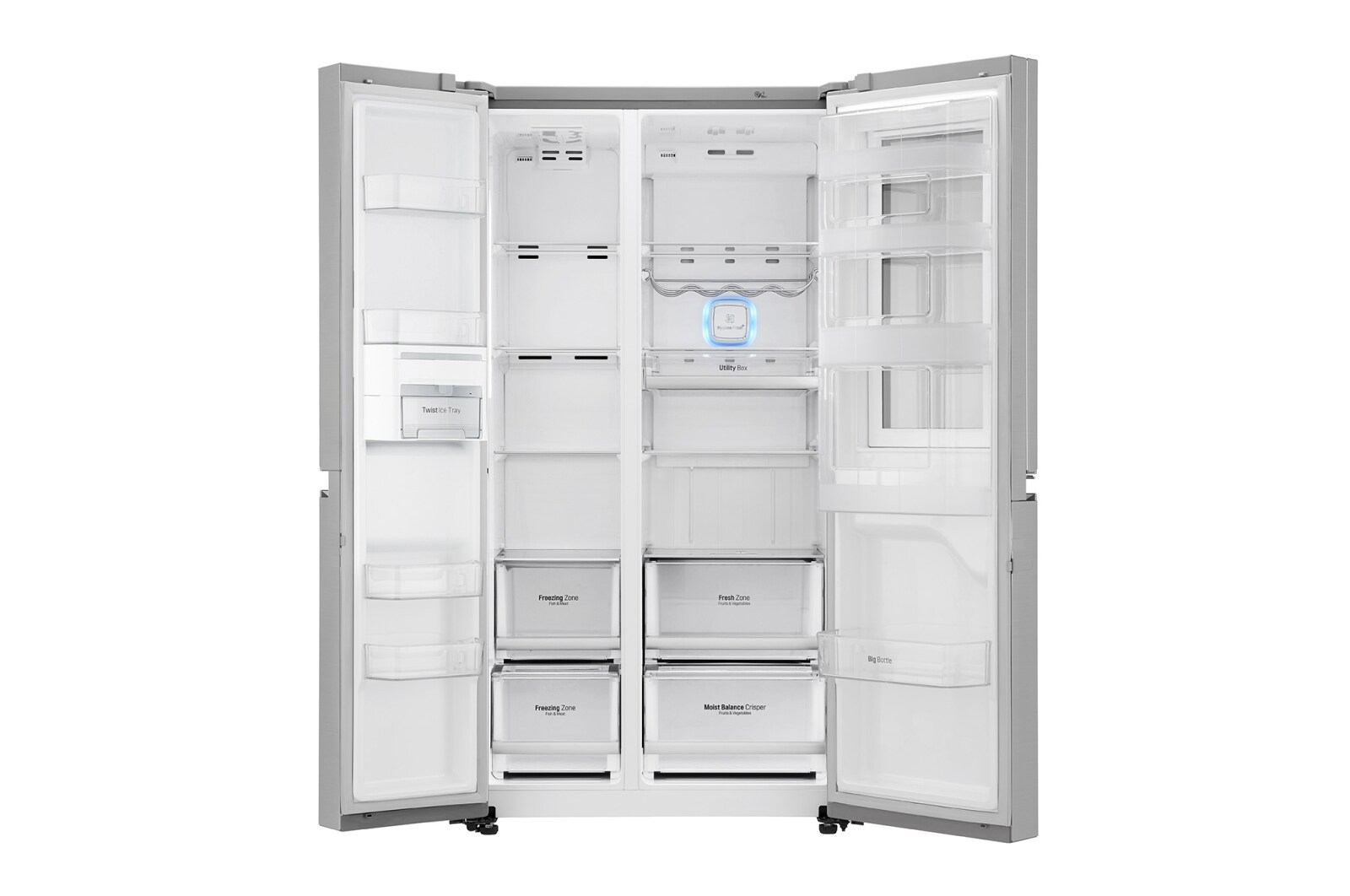 LG 626 л, Холодильник LG InstaView Door-in-Door, Инверторный Линейный компрессор, FreshBalancer, GC-Q247CABV
