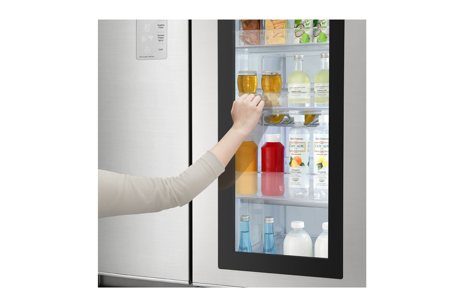 LG 626 л, Холодильник LG InstaView Door-in-Door, Инверторный Линейный компрессор, FreshBalancer, GC-Q247CABV