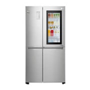 Вид 626 л, Холодильник LG InstaView Door-in-Door, DoorCooling&#43;, Инверторный Линейный компрессор, ThinQ GC-Q247CADC спереди