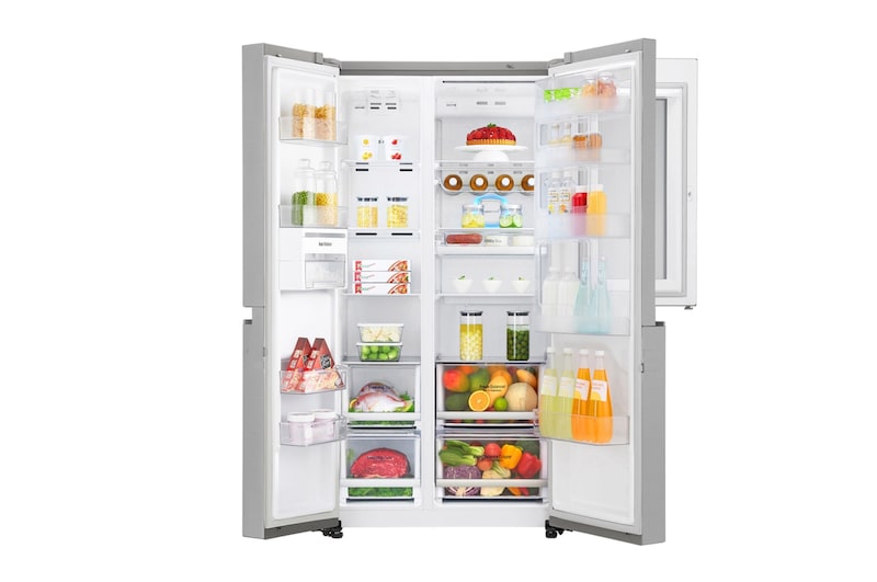 LG 626 л, Холодильник LG InstaView Door-in-Door, DoorCooling+, Инверторный Линейный компрессор, ThinQ, GC-Q247CADC