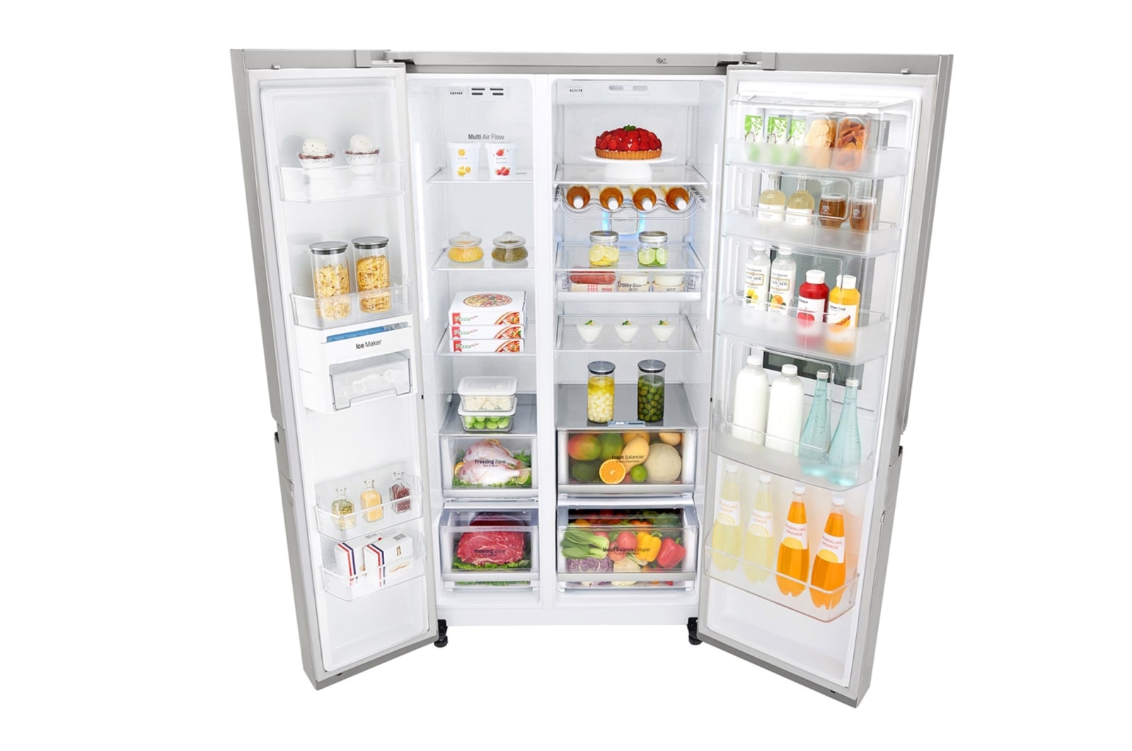 LG 626 л, Холодильник LG InstaView Door-in-Door, DoorCooling+, Инверторный Линейный компрессор, ThinQ, GC-Q247CADC