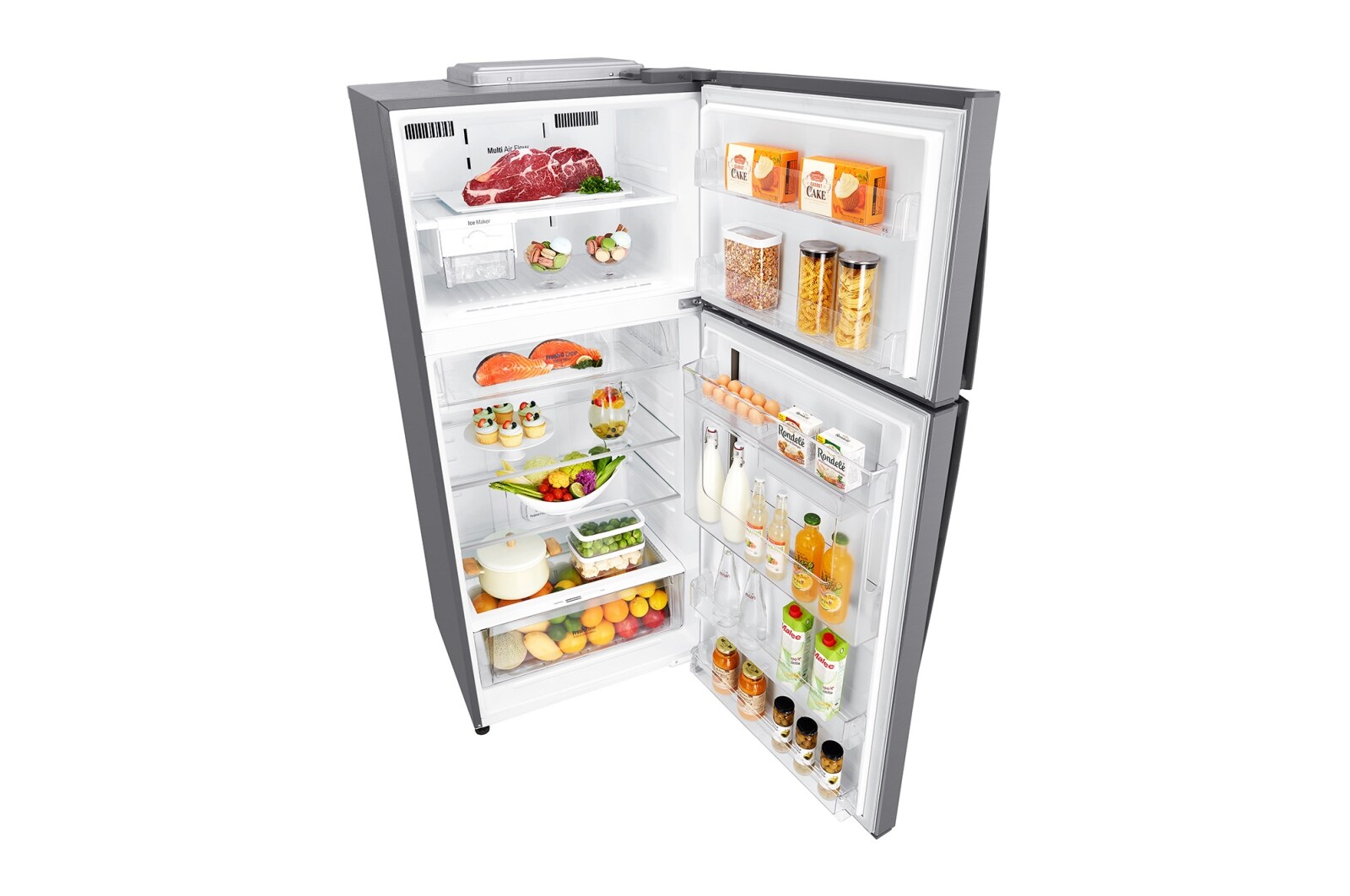LG 506 л, Холодильник LG Door-in-Door с верхней морозильной камерой, DoorCooling+, фильтр HygieneFresh+, GN-A702HMHZ