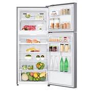 LG 393 л, Холодильник LG  с верхней морозильной камерой, Смарт Инверторный Компрессор, GN-B422SMCL
