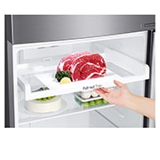 LG 393 л, Холодильник LG  с верхней морозильной камерой, Смарт Инверторный Компрессор, GN-B422SMCL